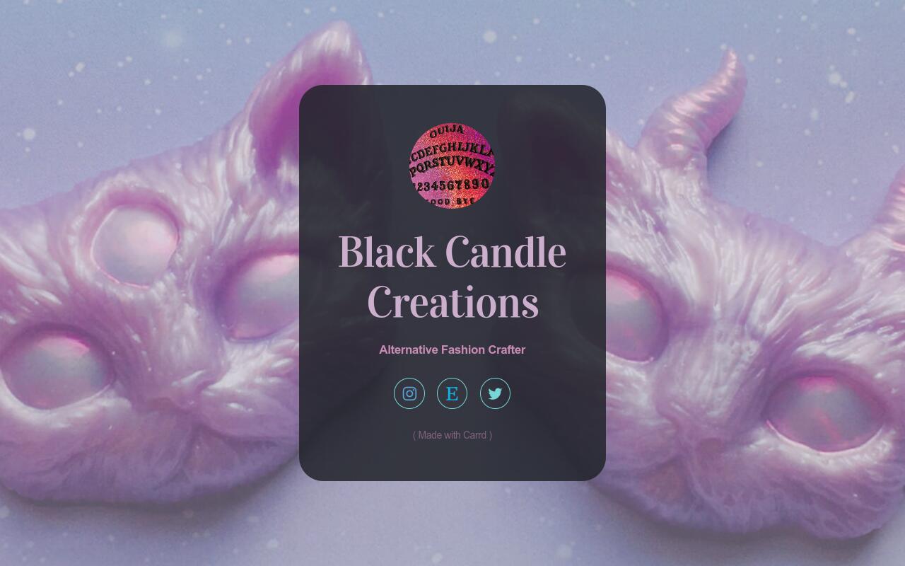 Black Candle Creations Carrd